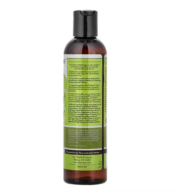 Dr. Woods Pure Tea Tree Liquid Castile Soap, 16oz