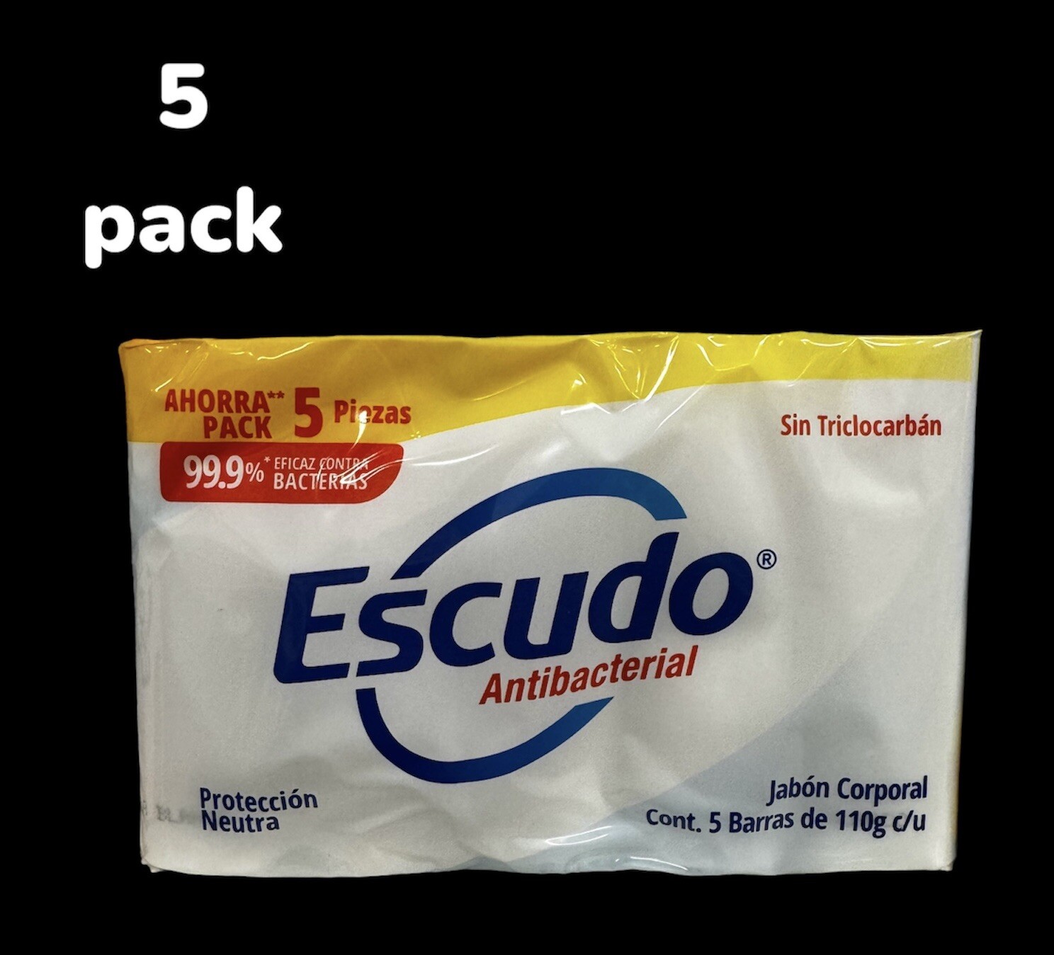 Escudo Jabon Neutro Antibacterial 110g Each