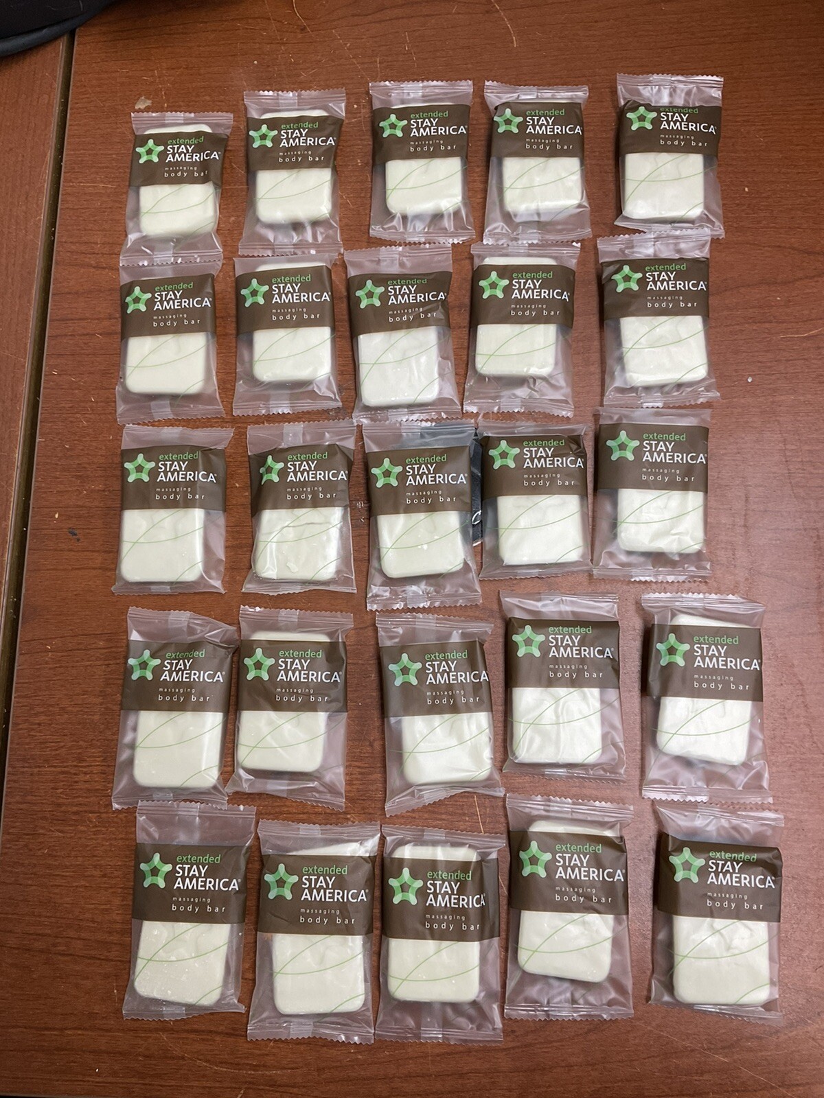 Lot of 25 Extended Stay Hotel White Tea 1.5 Oz Massage Bars Face & Body Soap