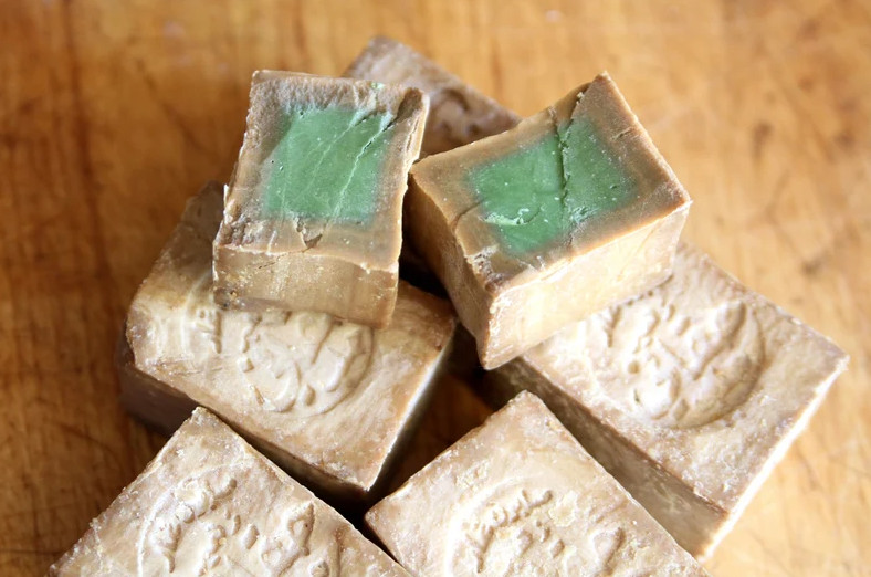 4-pack Olive Soap, 40% laurel, Handmade, Natural, 200 grams
