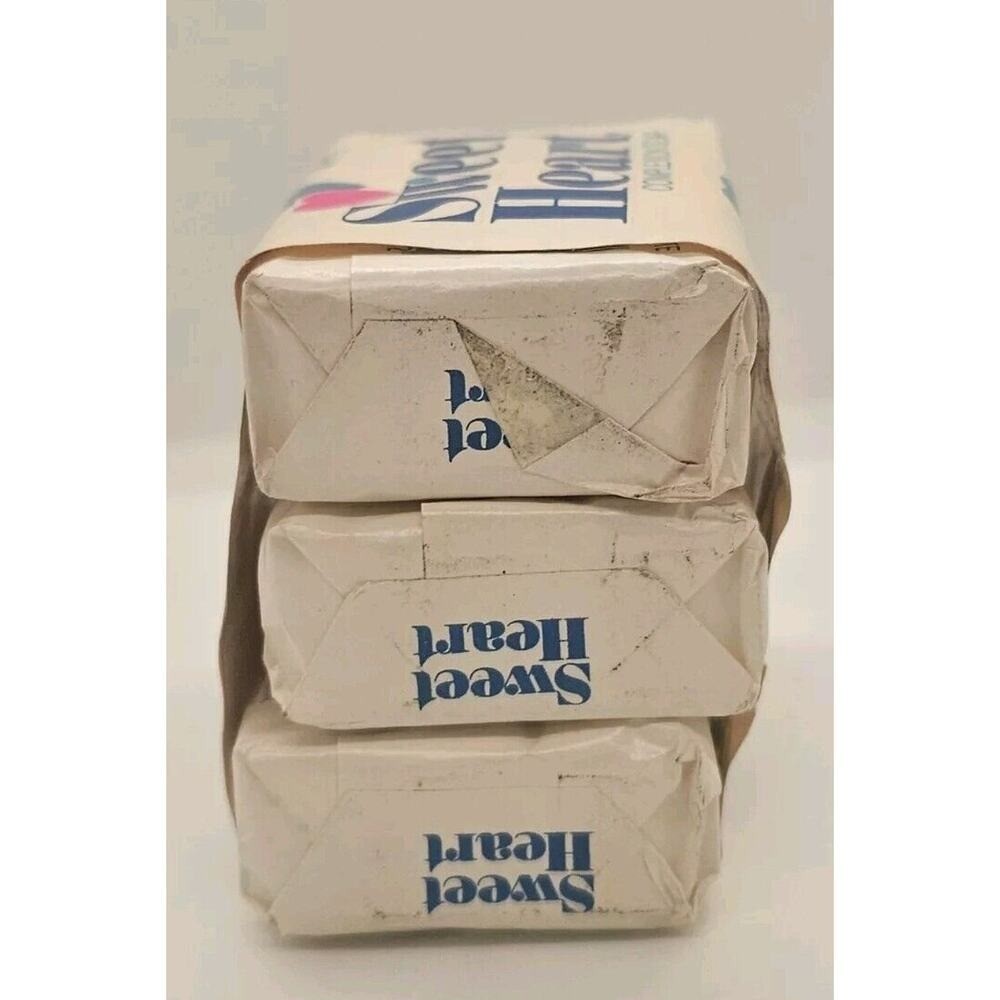 NOS Vintage Sweet Heart Complexion Bar Soap 3 Pack (9oz Total)