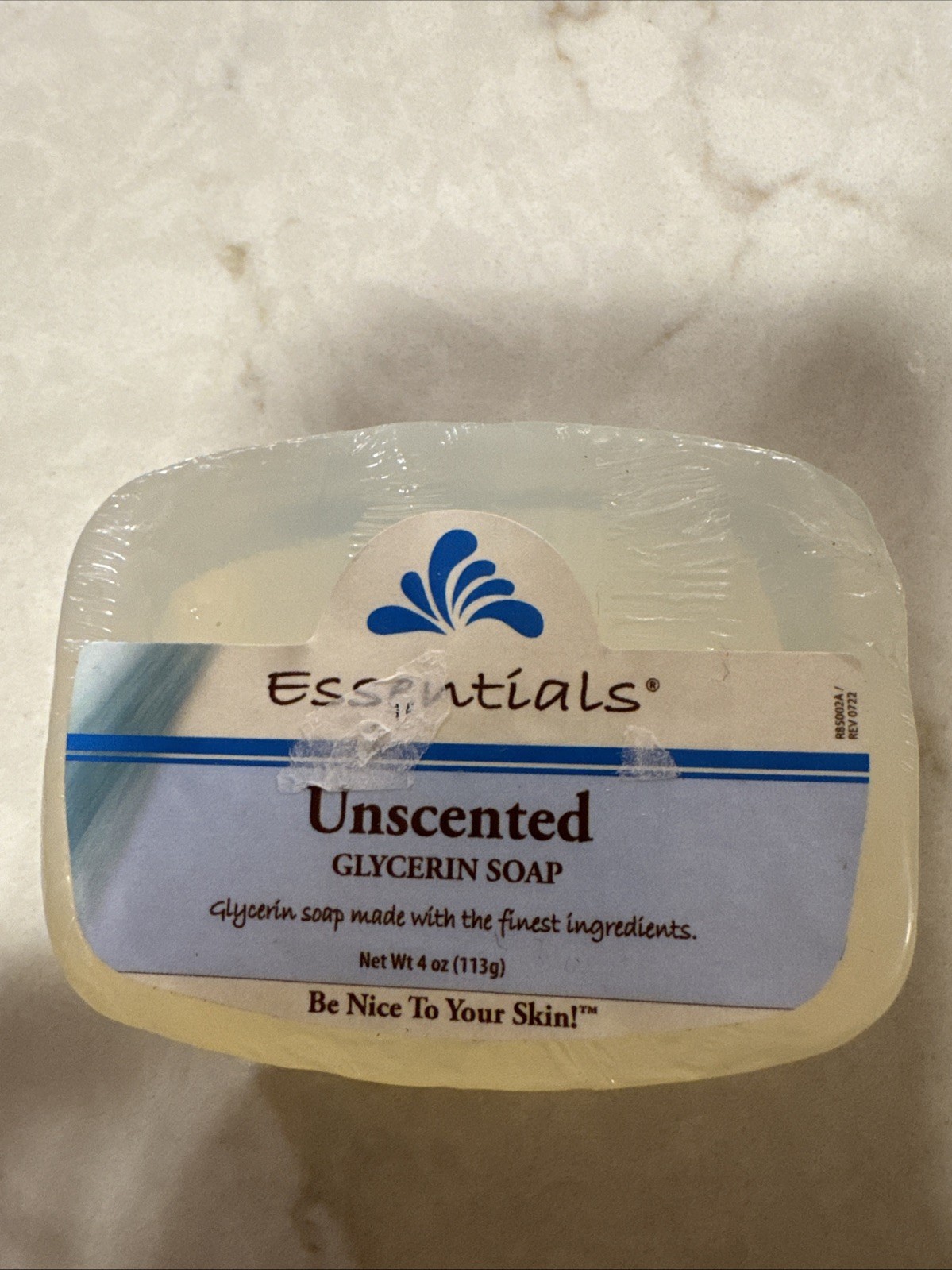 Essentials by Clearly Natural Glycerin Bar Soap, Unscented, 4-Ounce