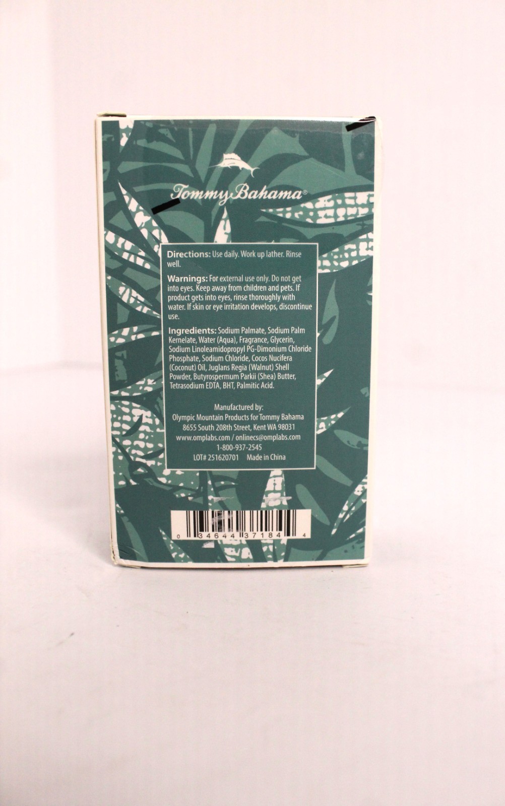 Tommy Bahama Eucalyptus Mint Bar Soap For Men ( Hair + Face + Body ) NIP