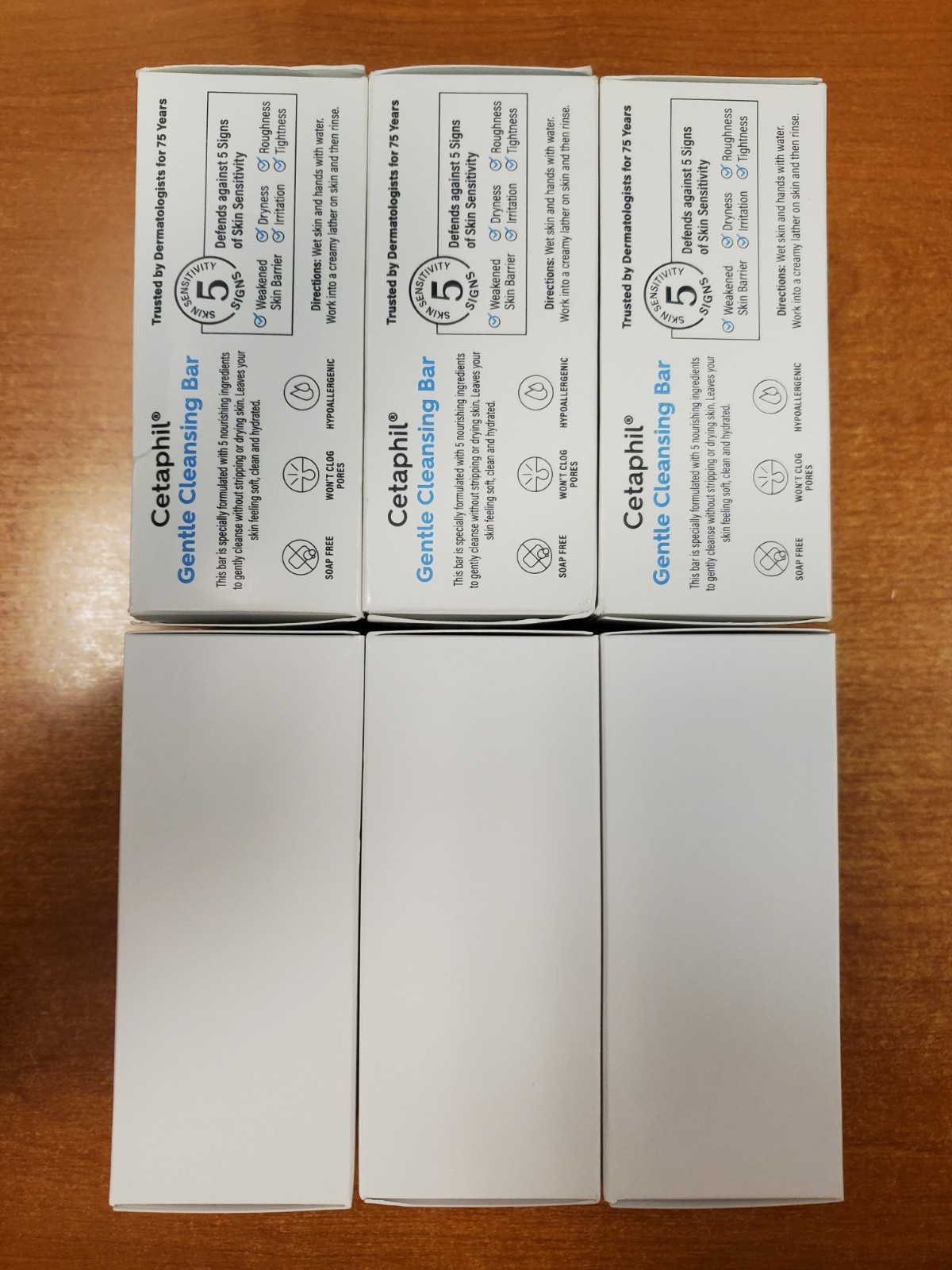 6 Bars: CETAPHIL Gentle Cleansing Bar Soap 4.5 oz. ea. Normal/Dry Skin – R1P2