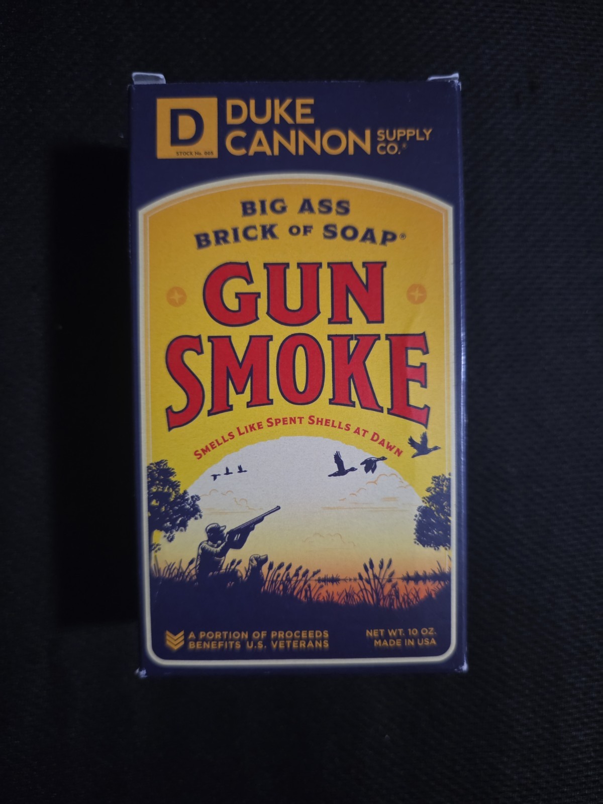 Duke Cannon Supply Co Gun Smoke Big Ass Brick of Soap 10 oz Bar Soap New