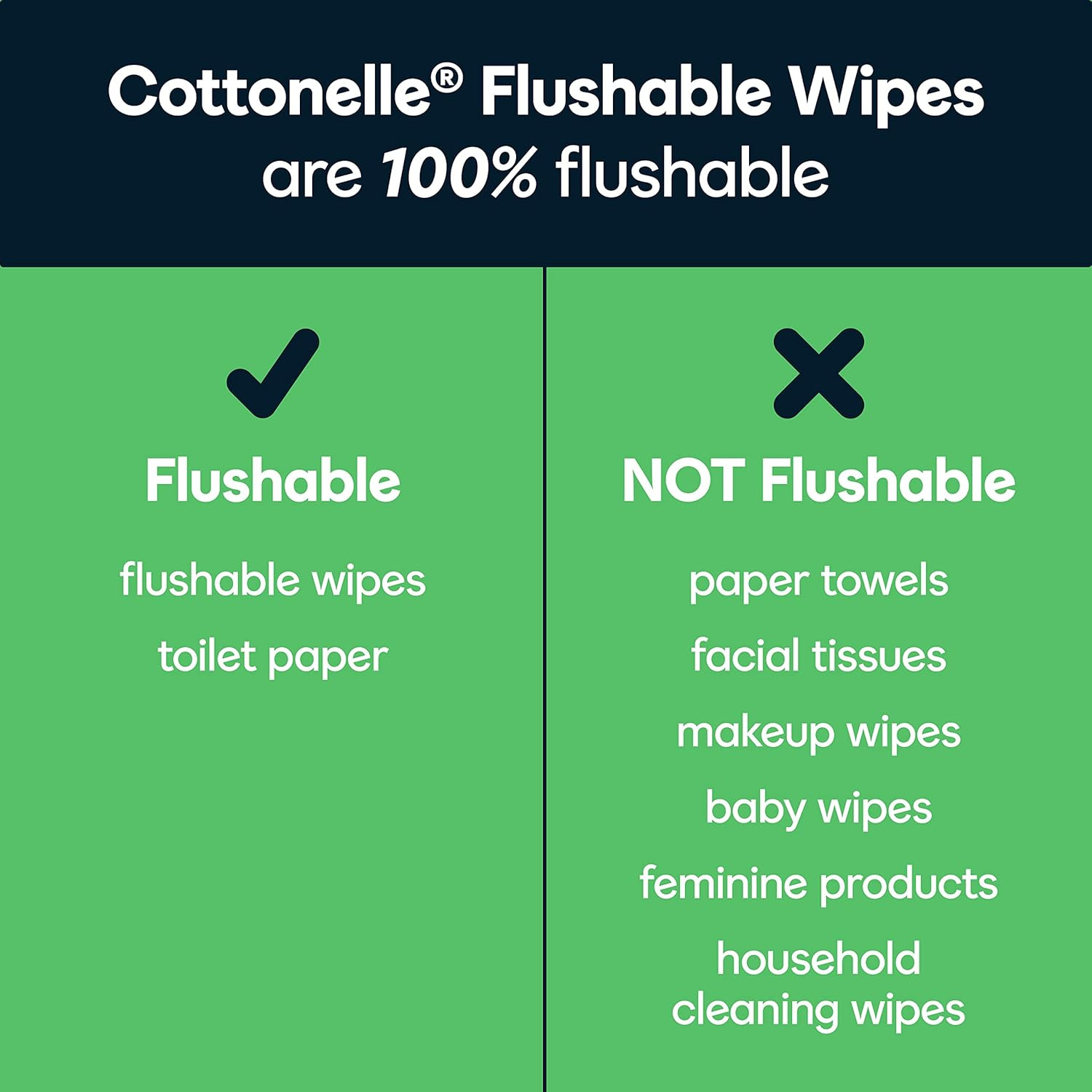 Gentleplus Flushable Wet Wipes with Aloe & Vitamin E – 4 Flip-Top Packs, 168 Tot