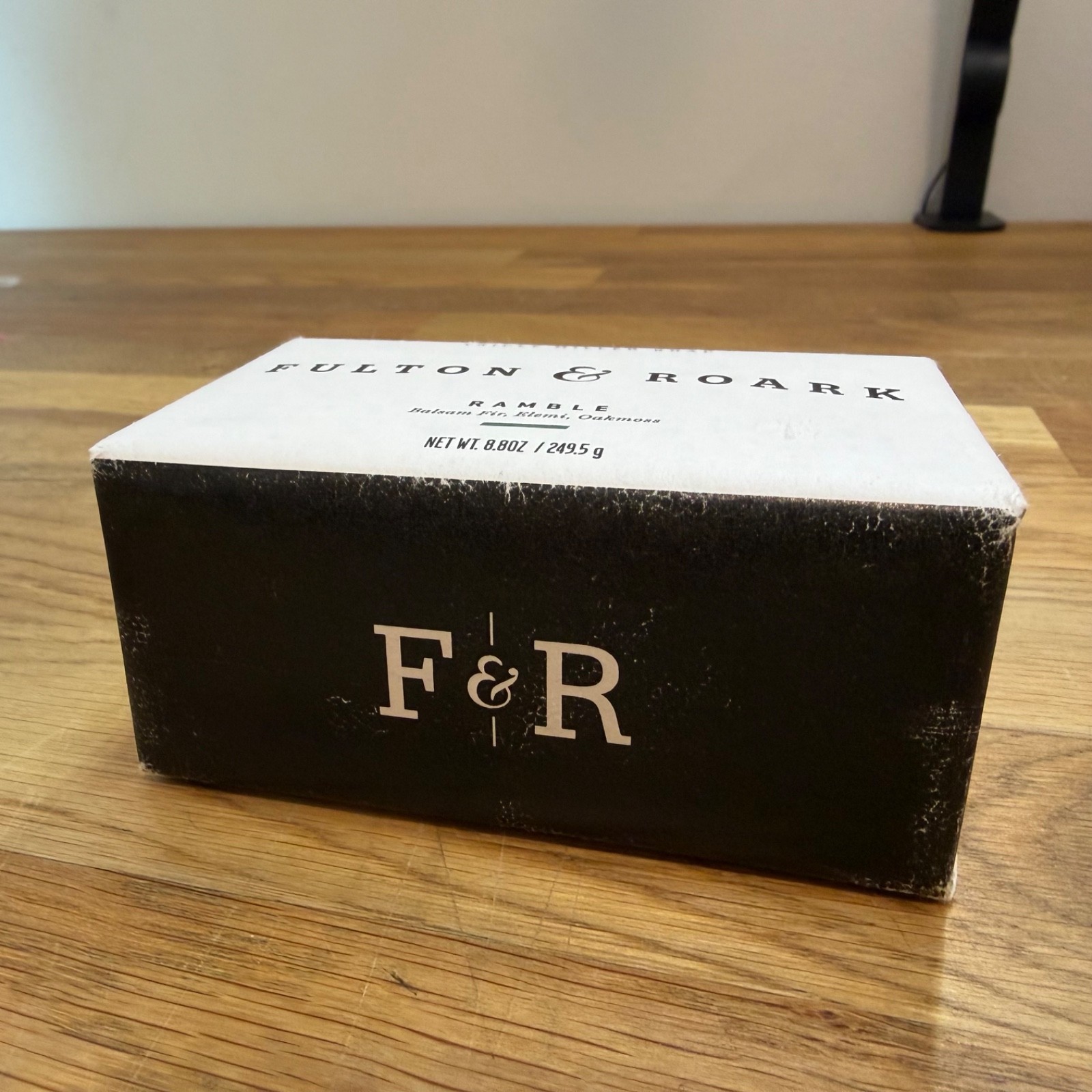 Fulton & Roark Ramble Bar Soap Triple Milled 8.8oz Balsam Fit, Elemi, Oakmoss