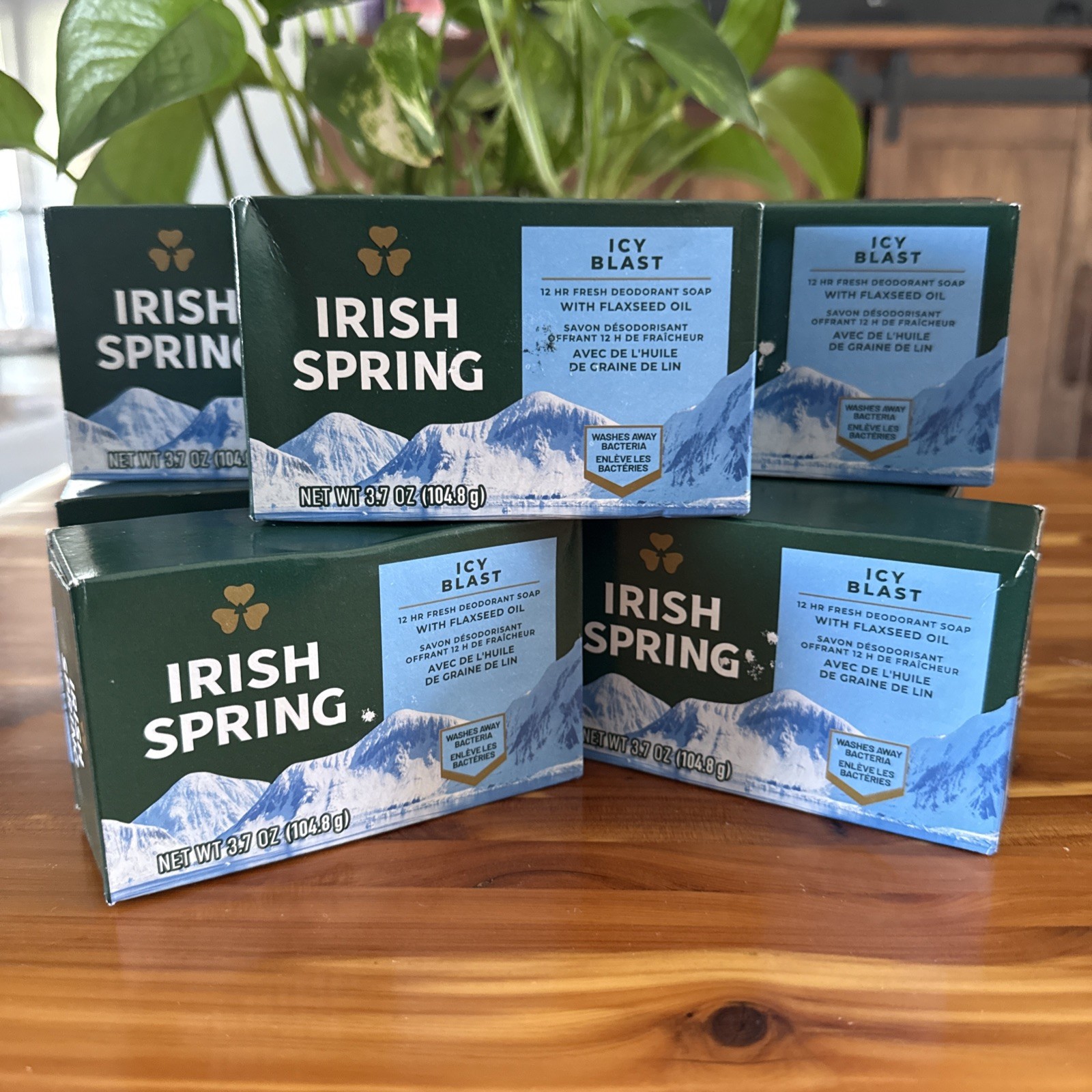 Irish Spring Deodorant Soap Icy Blast ~ 7 Bars X 3.7oz