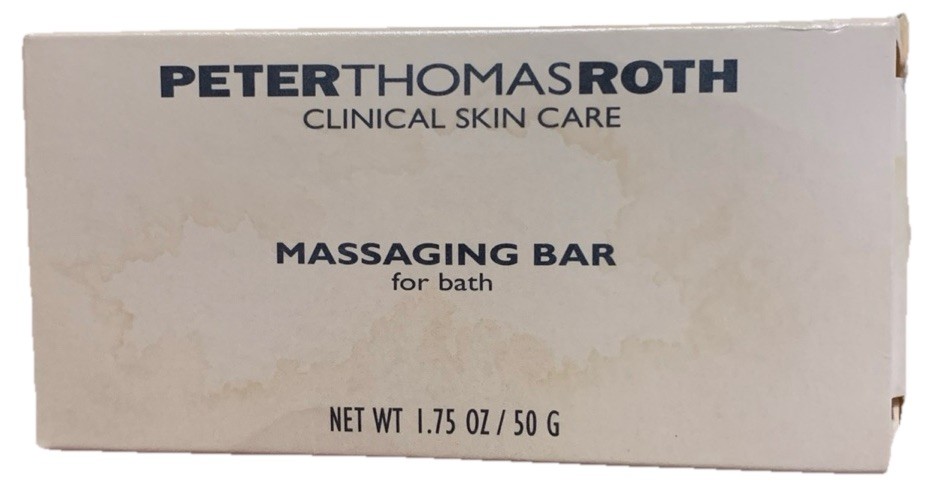 Peter Thomas Roth Massaging Bath Bar 1.23 Oz. Unique Massage Beads Luxurious