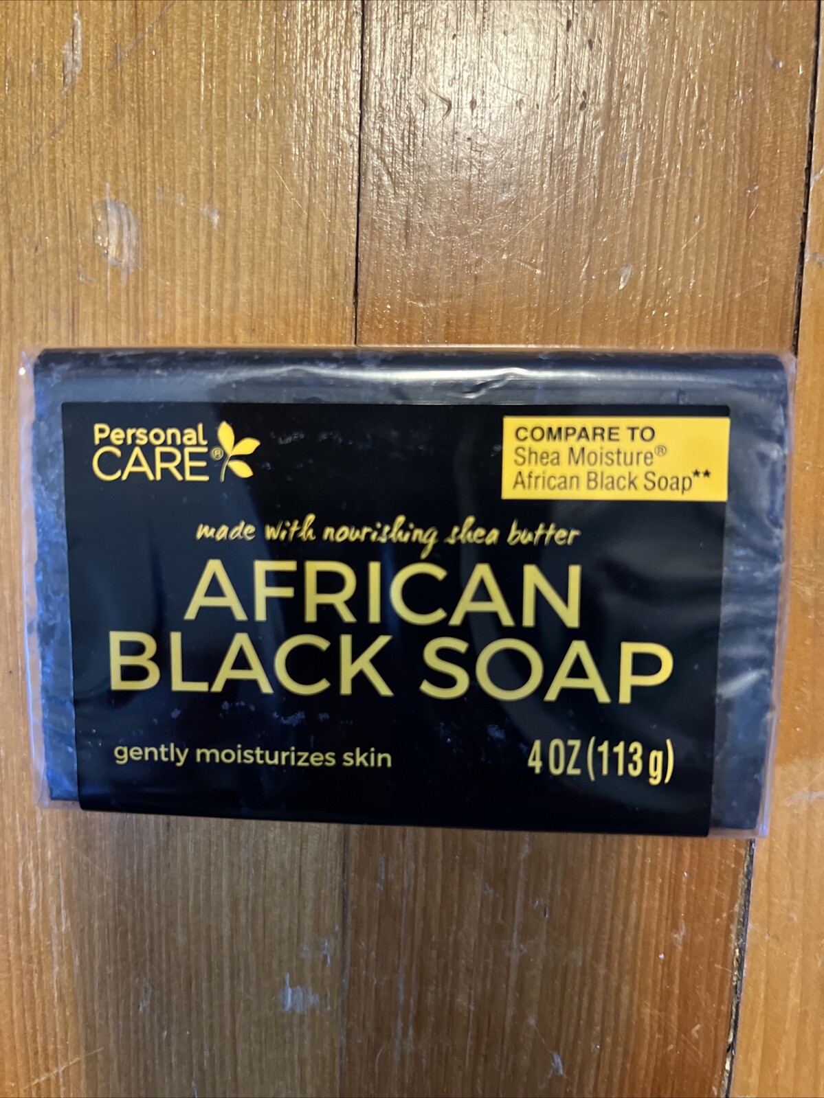 Personal Care African Black Soap With Shea Butter 4oz Bar New QUANTITY OF 1