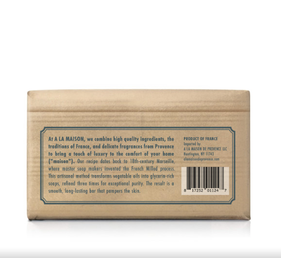 A La Maison Bar Soap 8.8 oz Fresh Sea Salt & Orange Bergamot – 6 Pack