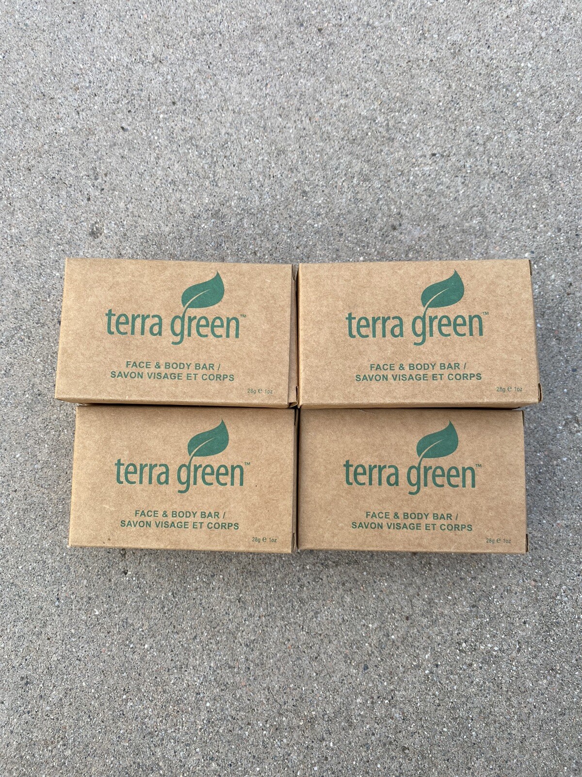 Terra Green Face And Body Soap Bar 1.85 oz Lemongrass Fragrance Lot of 10 Bars