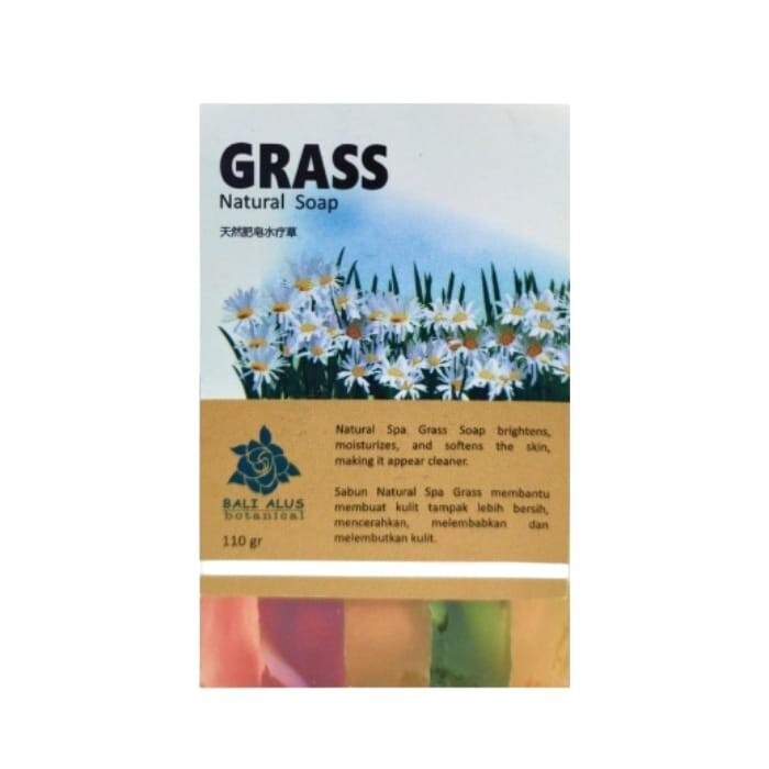 Bali Alus, Natural Soap, 110g, Grass (Pack of 1)