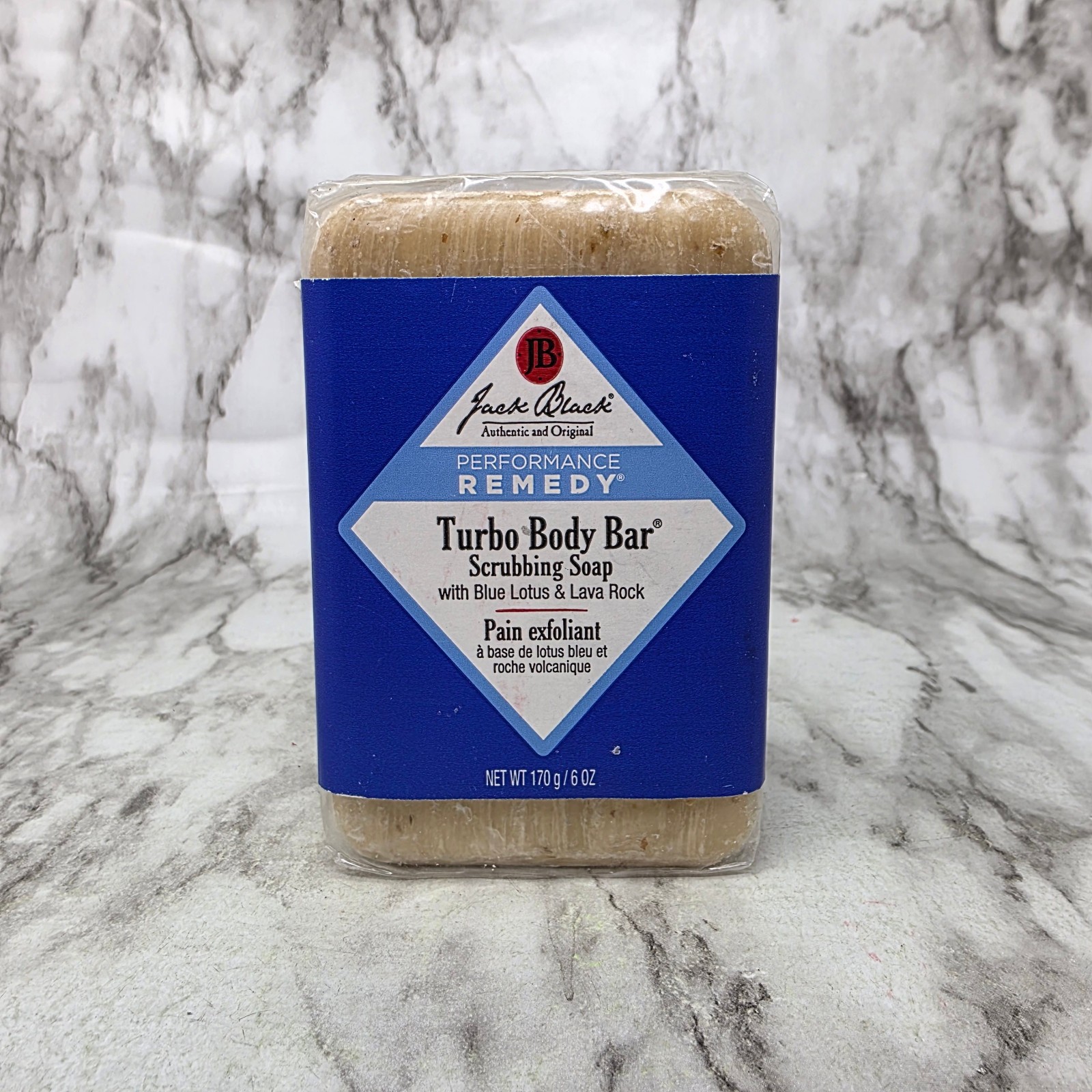 Jack Black Turbo Body Bar Scrubbing Soap Blue Lava & Lava Rock 6oz