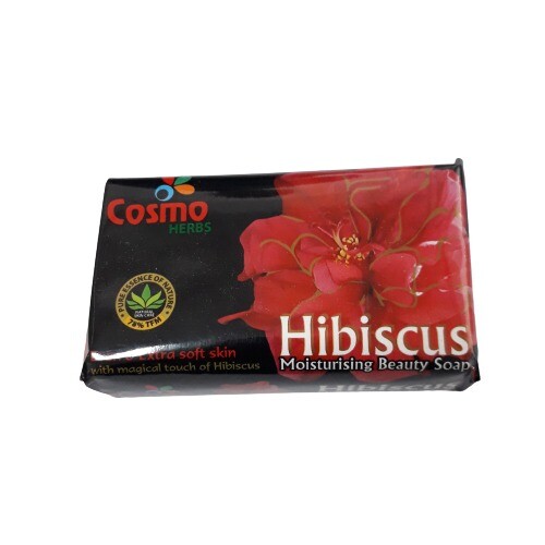 100%Pure Hibiscus-Aloe vera Natural Herbal Moisture Beauty Cool Fresh Soap 100g