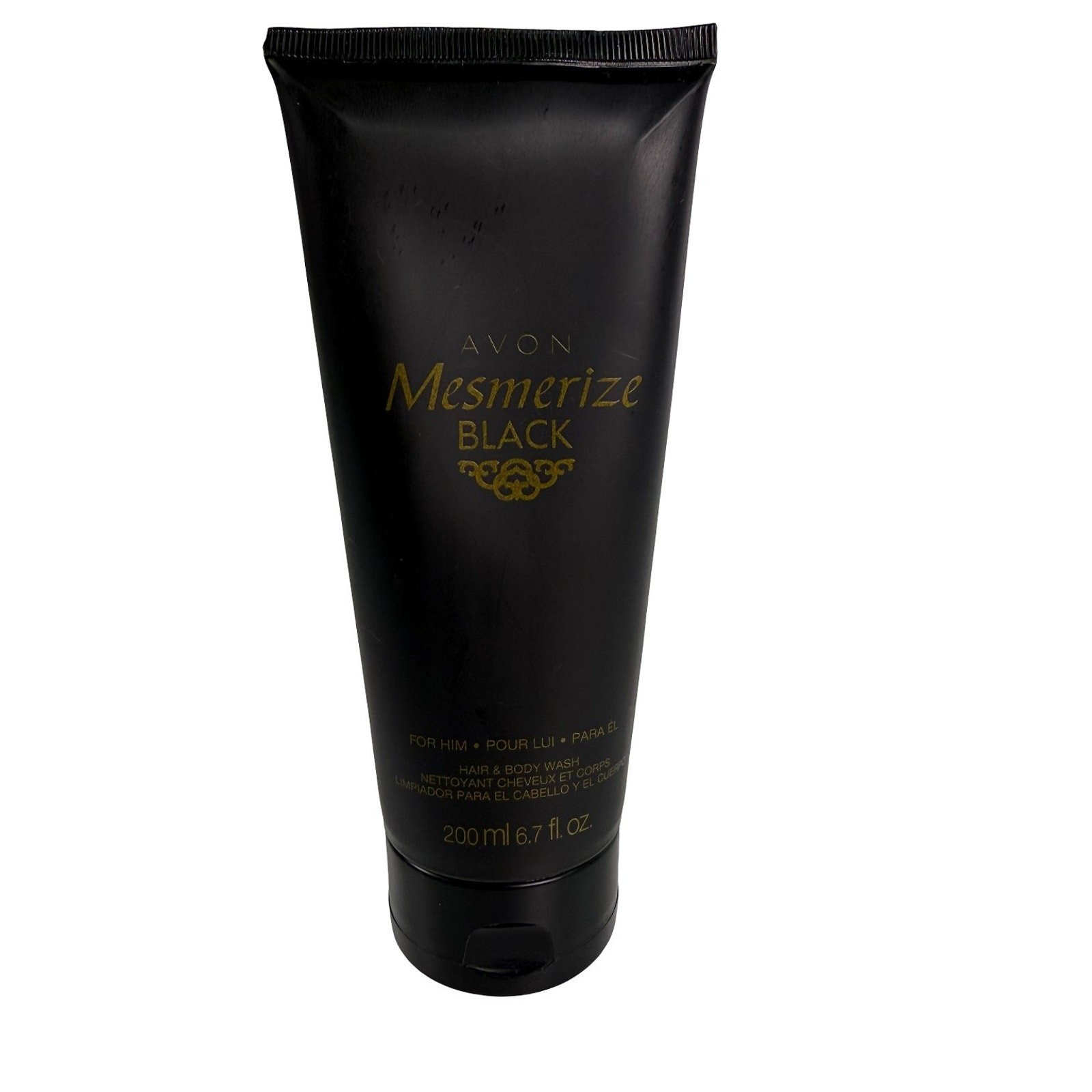 Avon Mesmerize Black Hair & Body Wash 6.7 fl oz For Him New