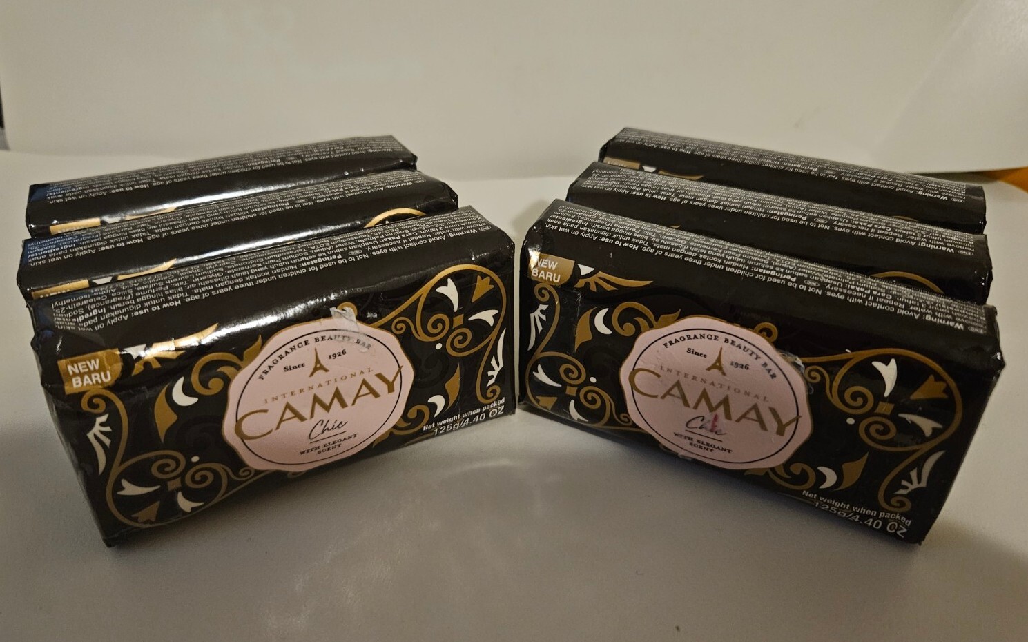 International Camay Chic Bar Soap 125g/ 4.4oz Total 6 Bars * SEALED