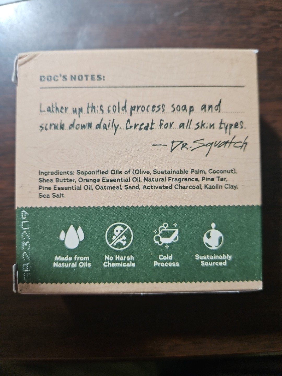 Dr. Squatch Pine Tar Bar Soap Heavy Grit 5 oz