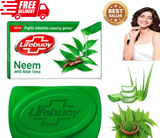 Lifebuoy Neem and Aloe Vera Soap Skin Cleansing 100g Bar