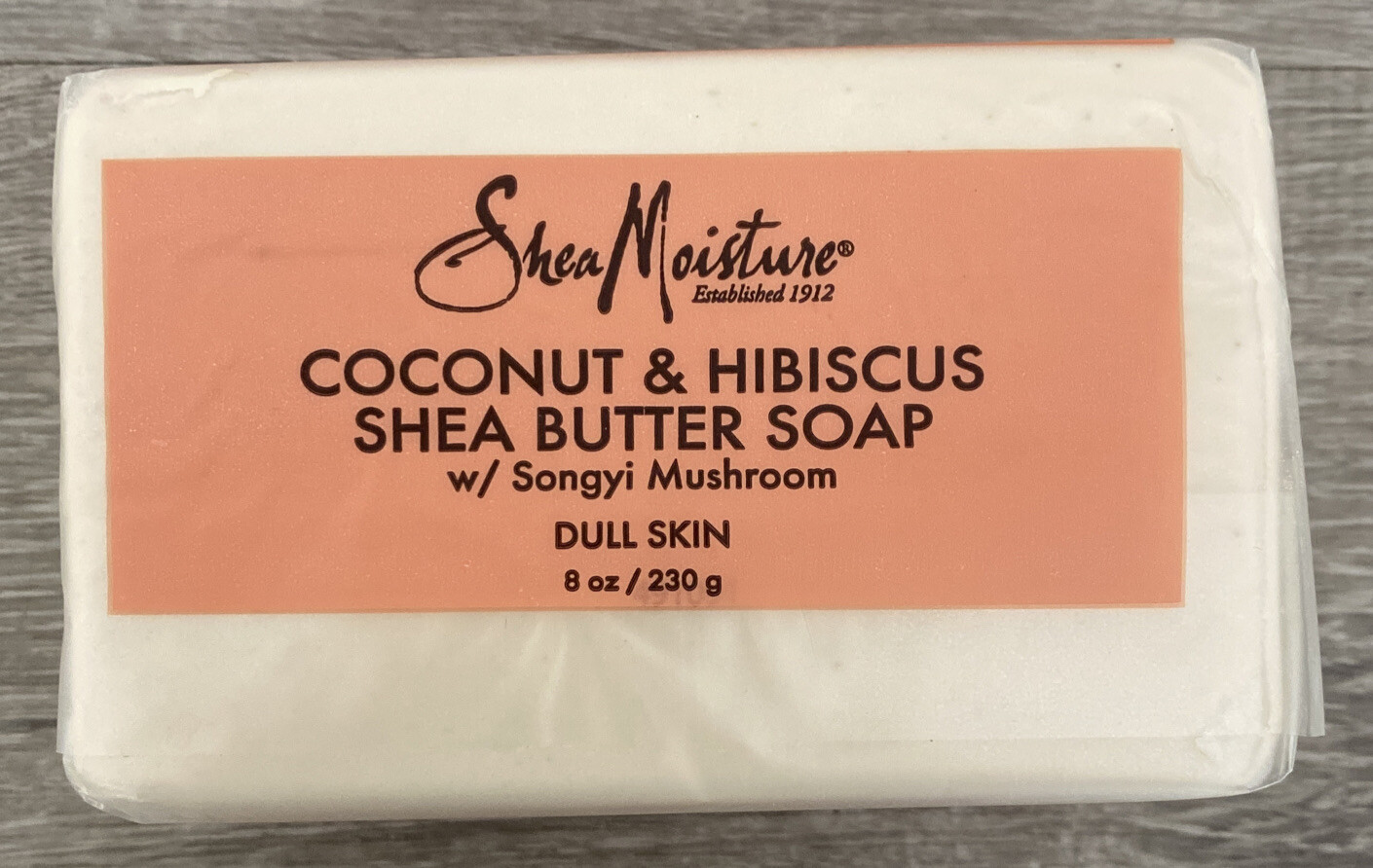 SHEA MOISTURE COCONUT & HIBISCUS SHEA BUTTER SOAP FOR DULL SKIN 8 OZ NIP