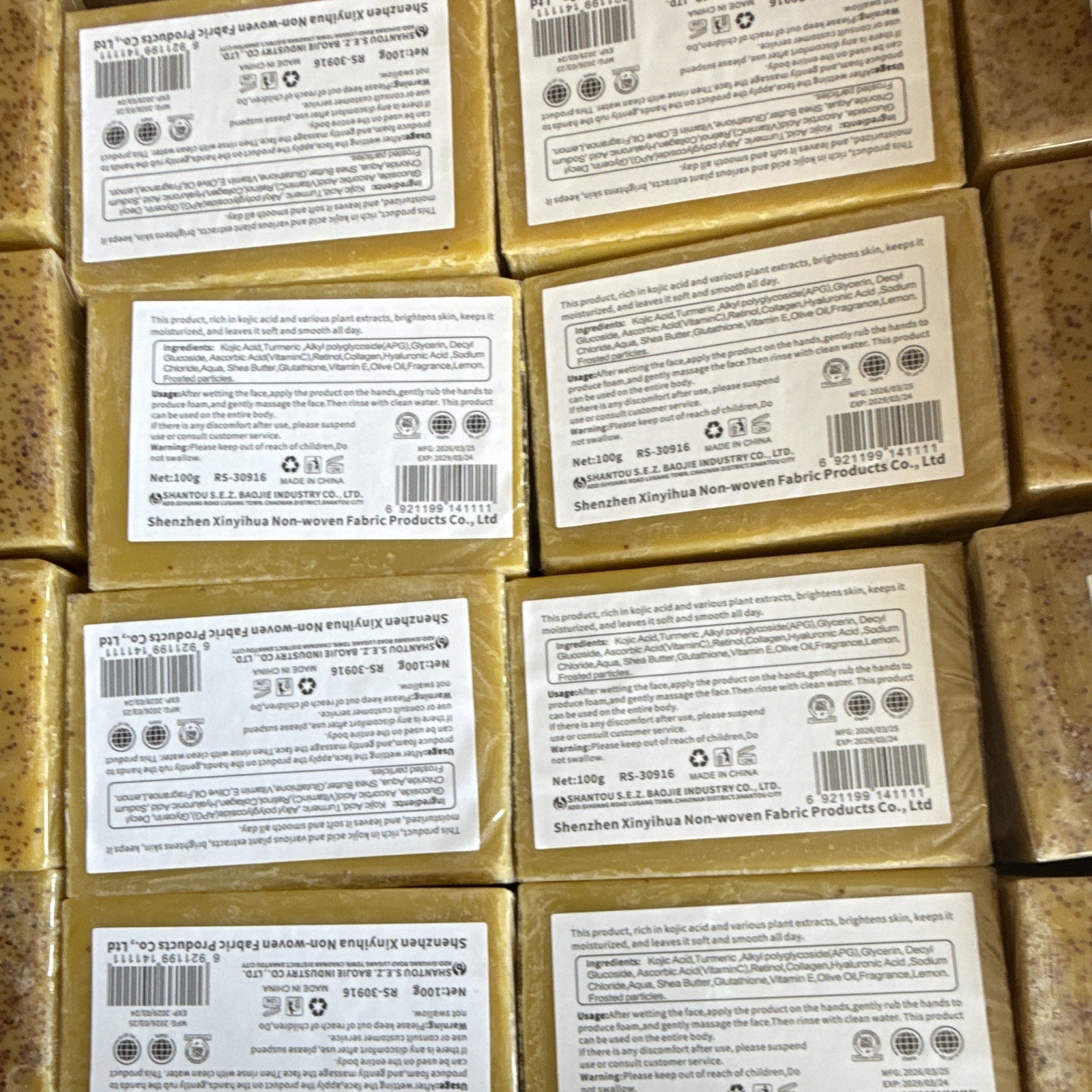 Turmeric & Kojic Acid Face & Body Soap Moisturizing Multipack 100g Lemon