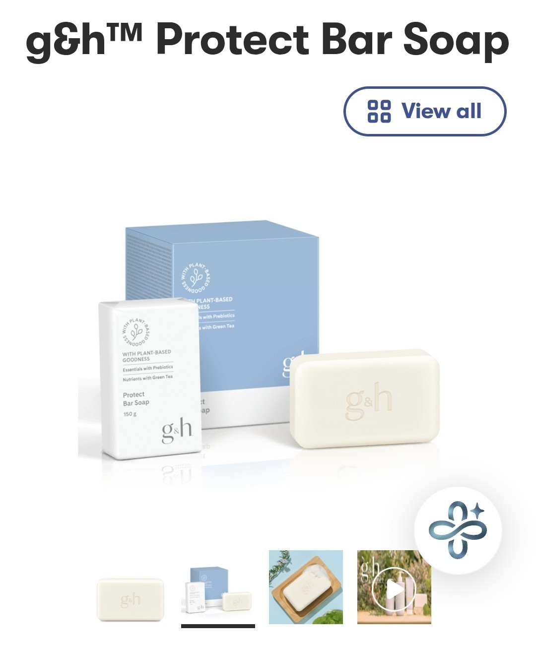 g&h Bar Soap Plant-Based Moisturizing