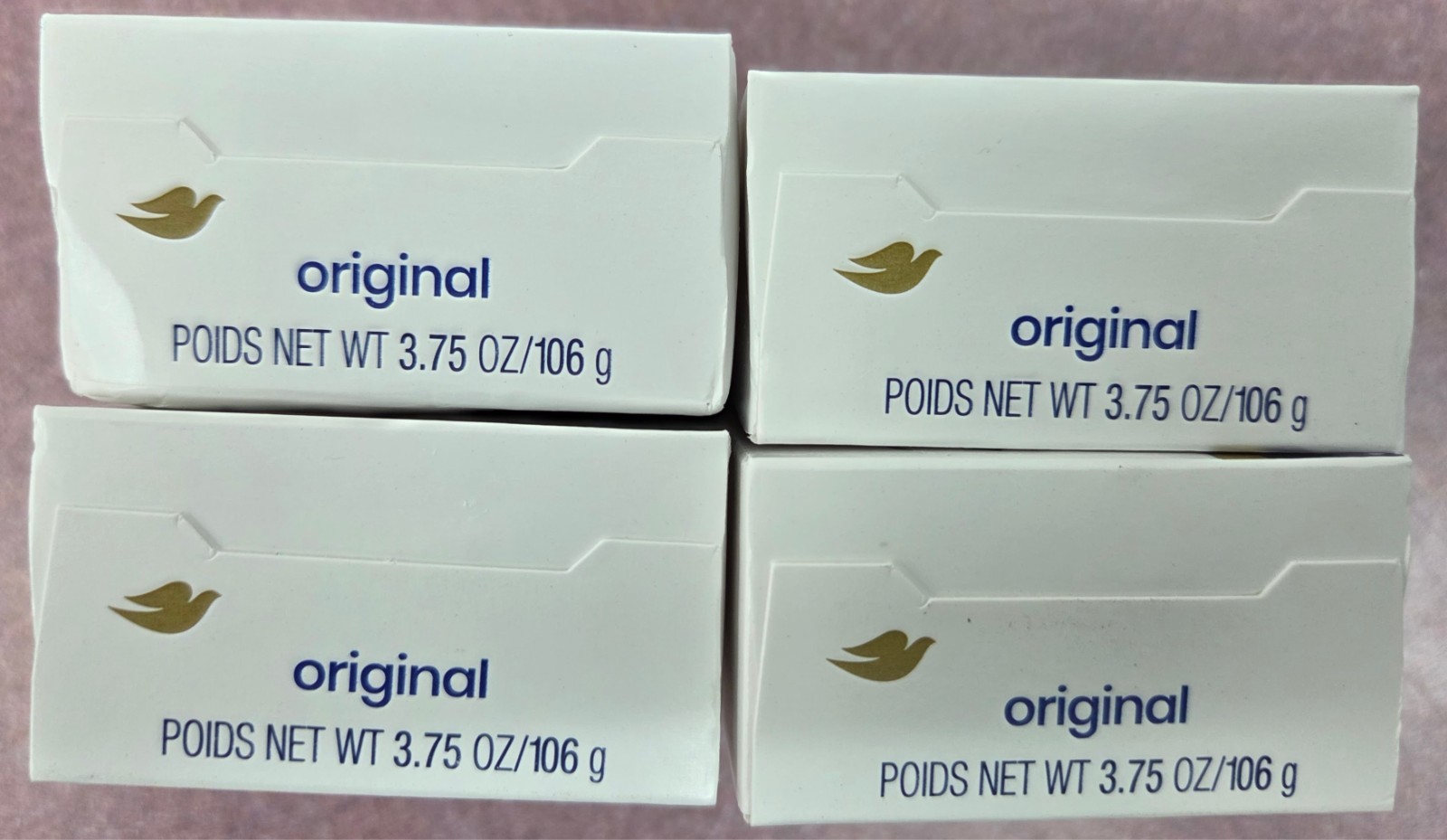 IN HAND ✅ Dove Original Beauty Bar Soap 3.75 oz – 4 Pack Moisturizing Cream NEW