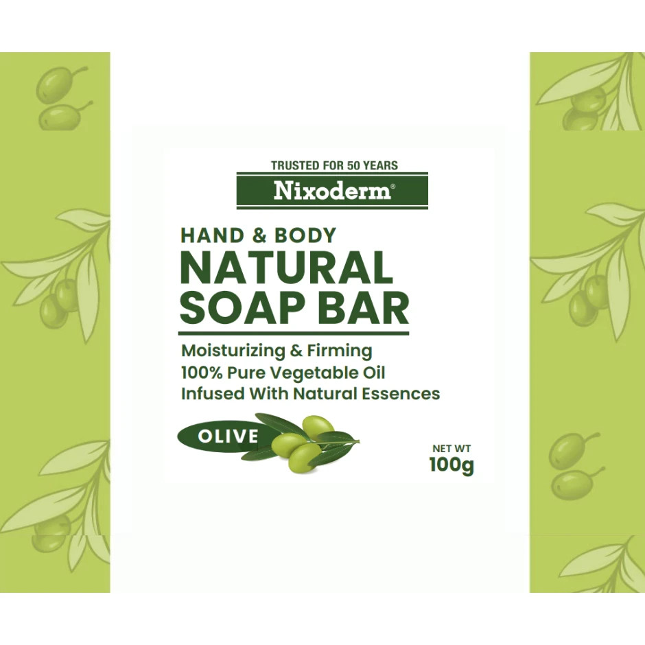 Nixoderm Natural Soap Bar 100g Lavender Sandalwood Olive For All Skin Type