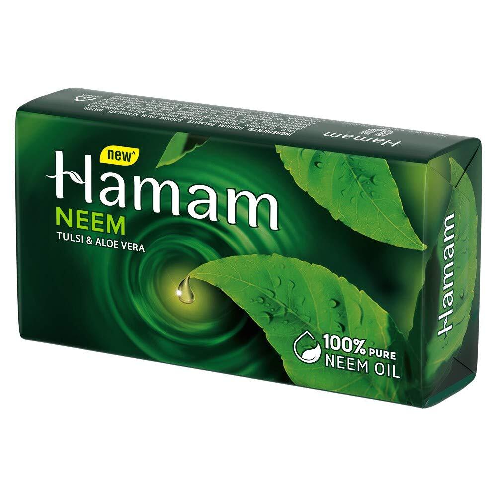Hamam Neem, Tulsi & Aloe Vera Ayurvedic Soap Bar – Pack of 3 -Free Ship