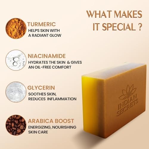Kojic Acid Saffron Detan Scrub Soap Brightening Bath Bar Pack of 3 FS