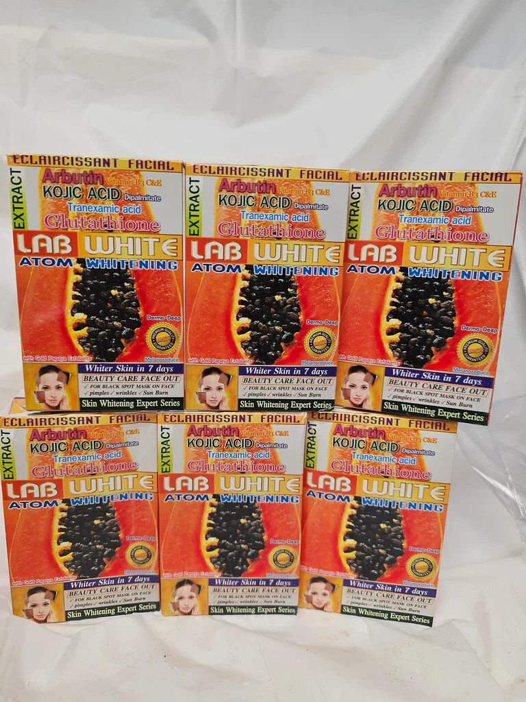5 Pack lab white Egg yolk Whitening soap