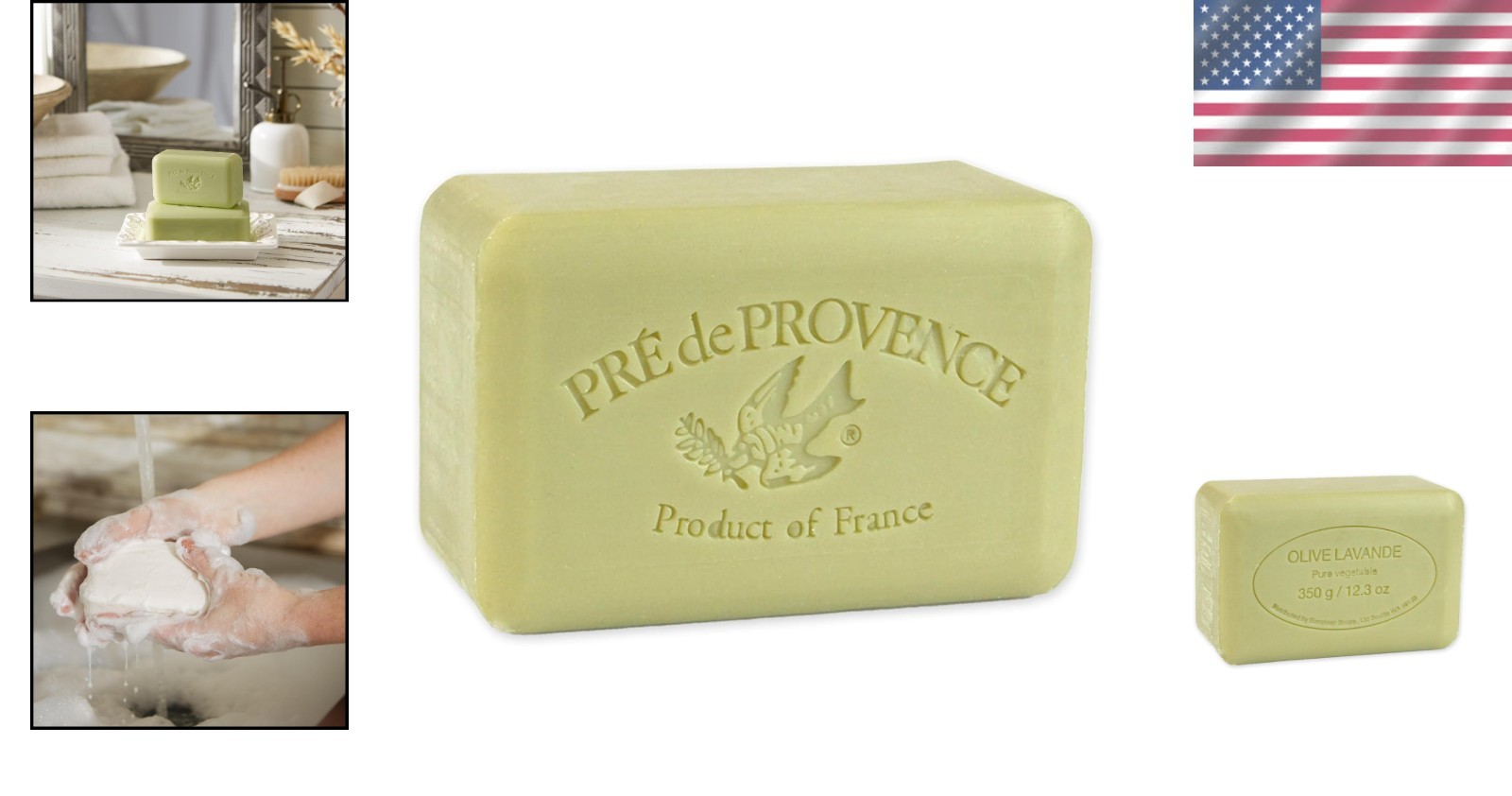 Natural French Soap with Organic Shea Butter – Soothing Olive Oil & Lavender