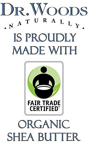 Dr. Woods Raw Black Liquid Soap with Fair Trade Shea Butter 32 Fl Oz Pack of 3