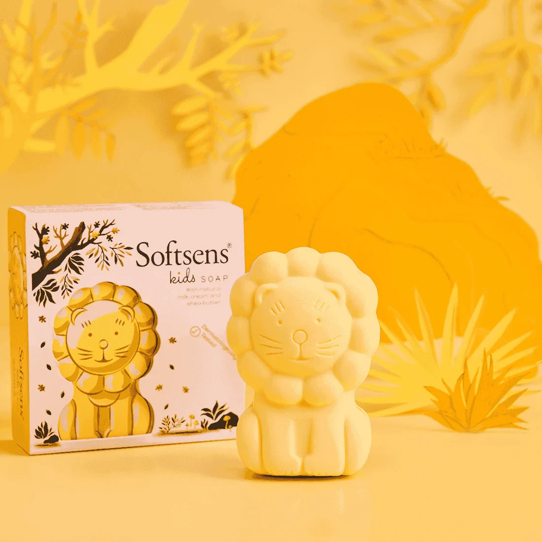 Softsens Pack of 5 Kids Soap With Animal Shape | Baby Love This Soap