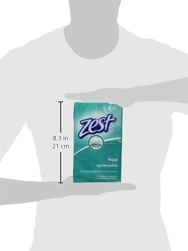 2 Pack Zest Aqua Refreshing Deodorant Bar Soap, 4 Oz, 8 Bars Each