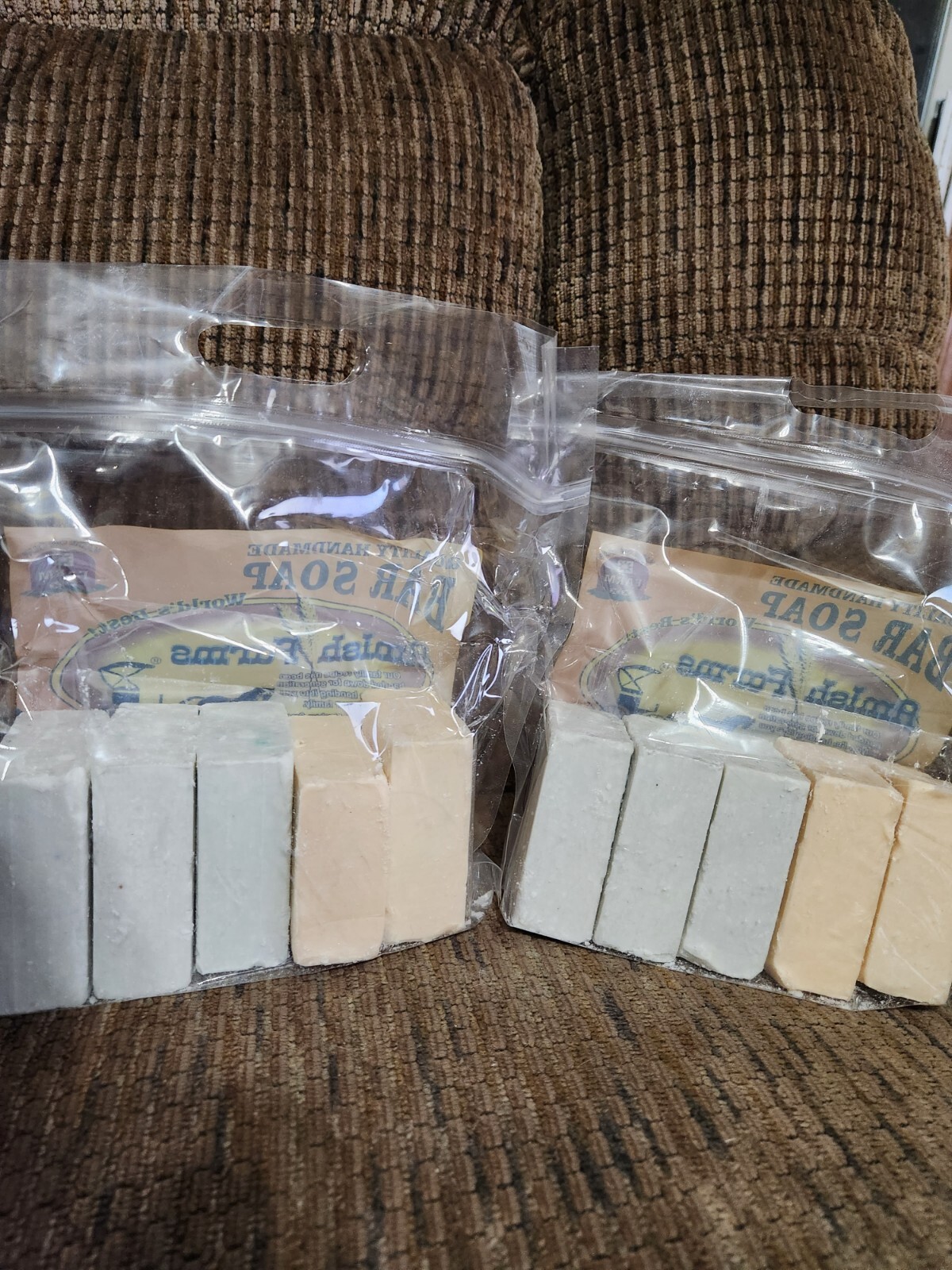 Amish Farm Bar Soap 2 Packs 10 Huge Bars 5oz Each Soap Made In USA