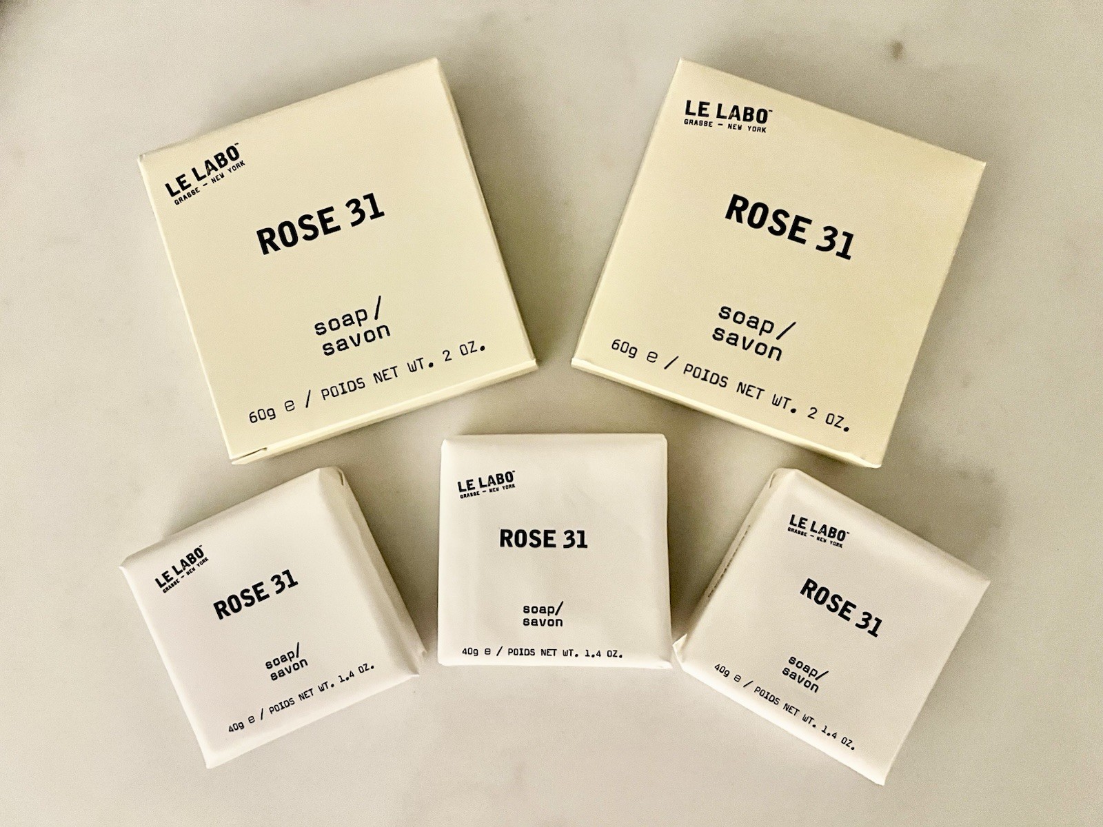 New LE LABO Rose 31 Scented Bar Soap Set of 5 Pcs – Fairmont Chateau Lake Louise