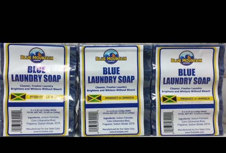 Blue Laundry Soap by Blue Mountain – 9 bars (3 x 3-pack)