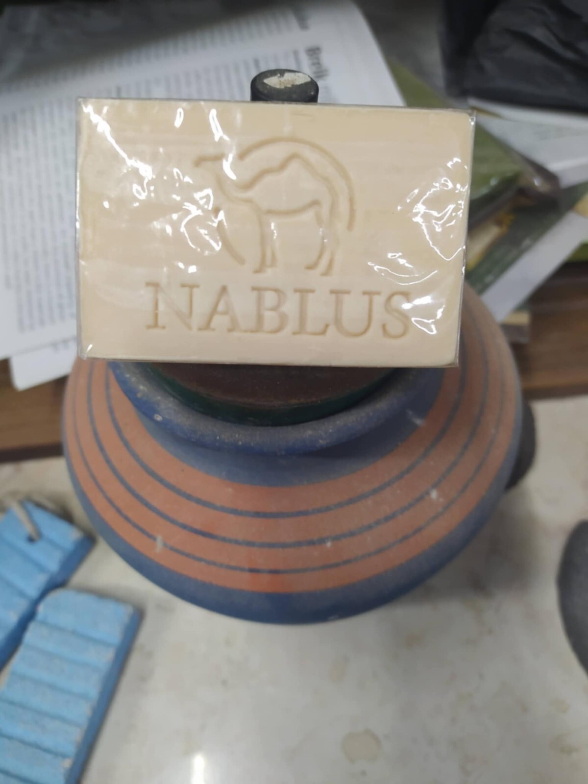 6 Bars Fresh Nablus Olive Oil Soap Handmade Distinguished Efficiency multicolor