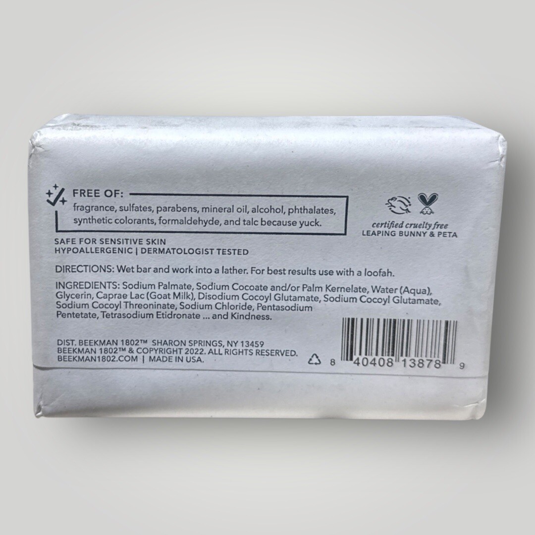 Beekman 1802 Goat Milk Soap Bar with Botanical Oils & Shea Butter – 9 oz