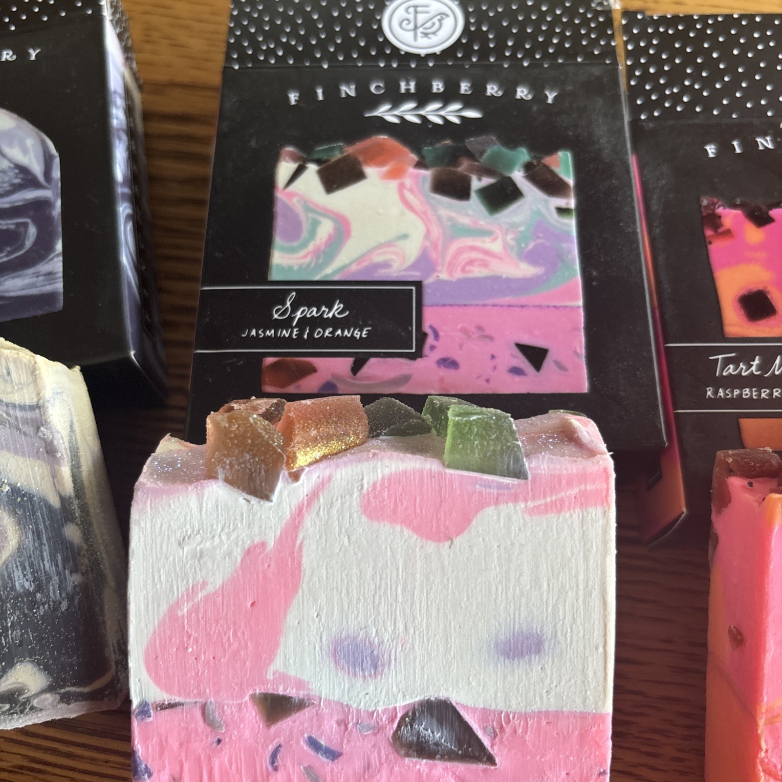 Finchberry Soap 3 Bars: Lavender -Vanilla / Jasmine-Orange / Raspberry-Lemon NIB