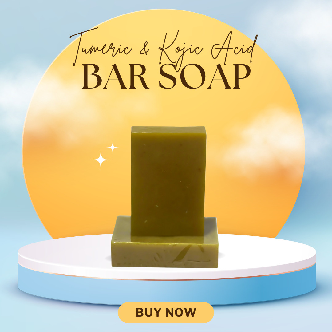 Turmeric & Kojic Acid Bar Soap for Brightening Skin Organic Soap