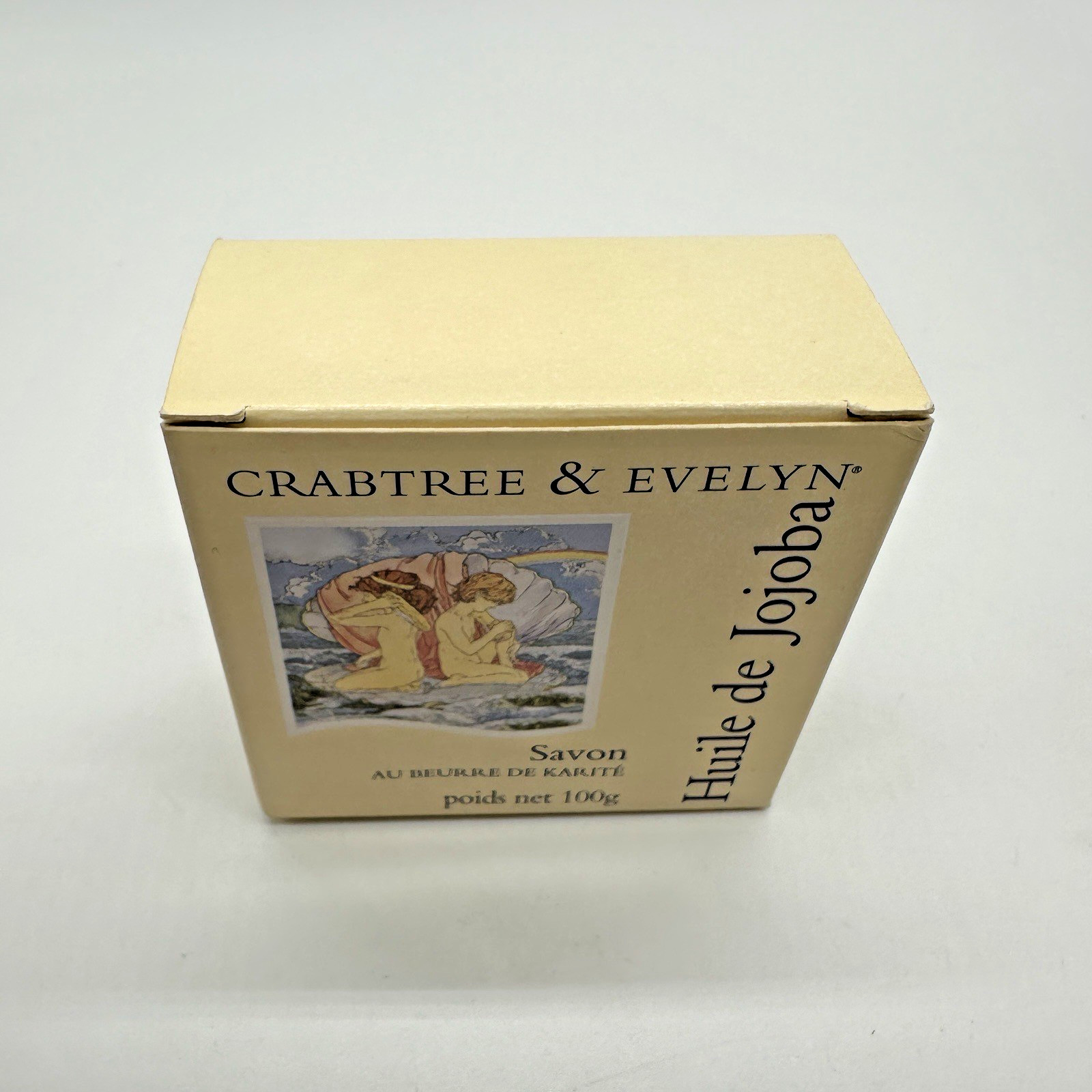 1 Crabtree & Evelyn Jojoba Oil 3.5 oz. Triple Milled Soap Shea Butter Shell New