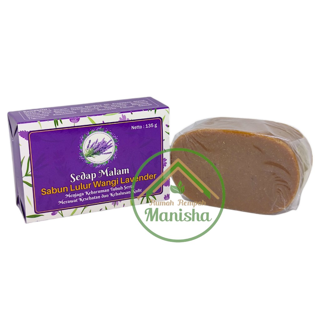 Sedap Malam Lavender Body Scrub Soap Bar 135g Aromatic Bath Bar Indonesia