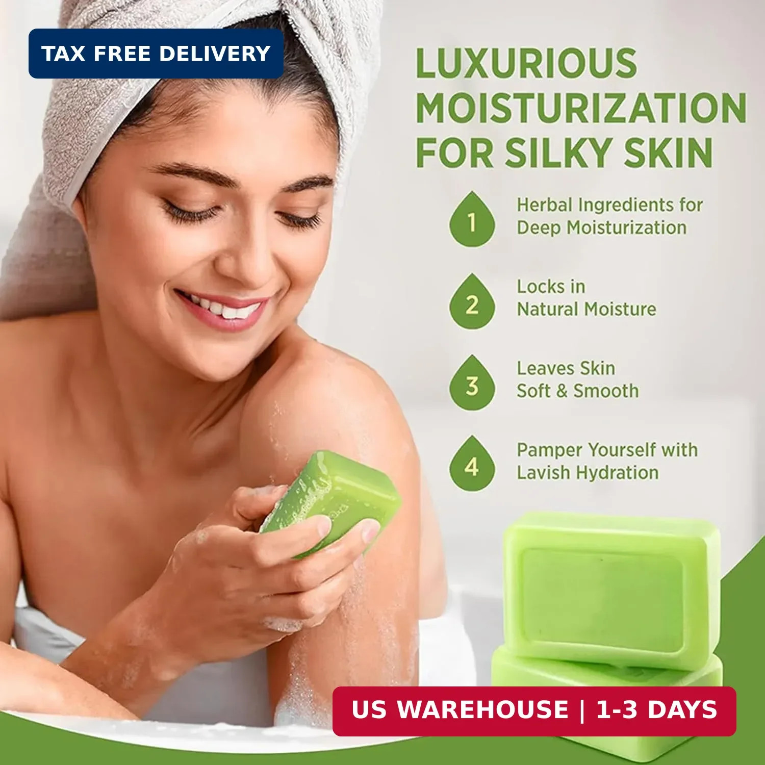 Tea Tree Soap, Relief Soap Bar Infused with Tea Tree Oil, Natural Foot & Body So