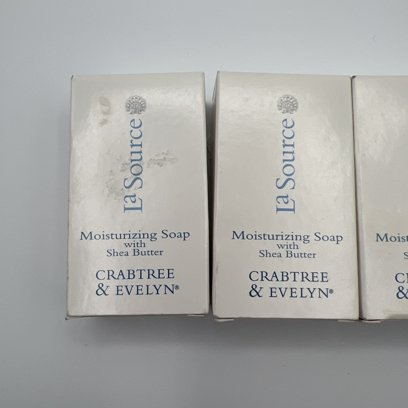 Crabtree & Evelyn LA SOURCE Moisturizing Soap Shea Butter Travel Size | Lot of 4