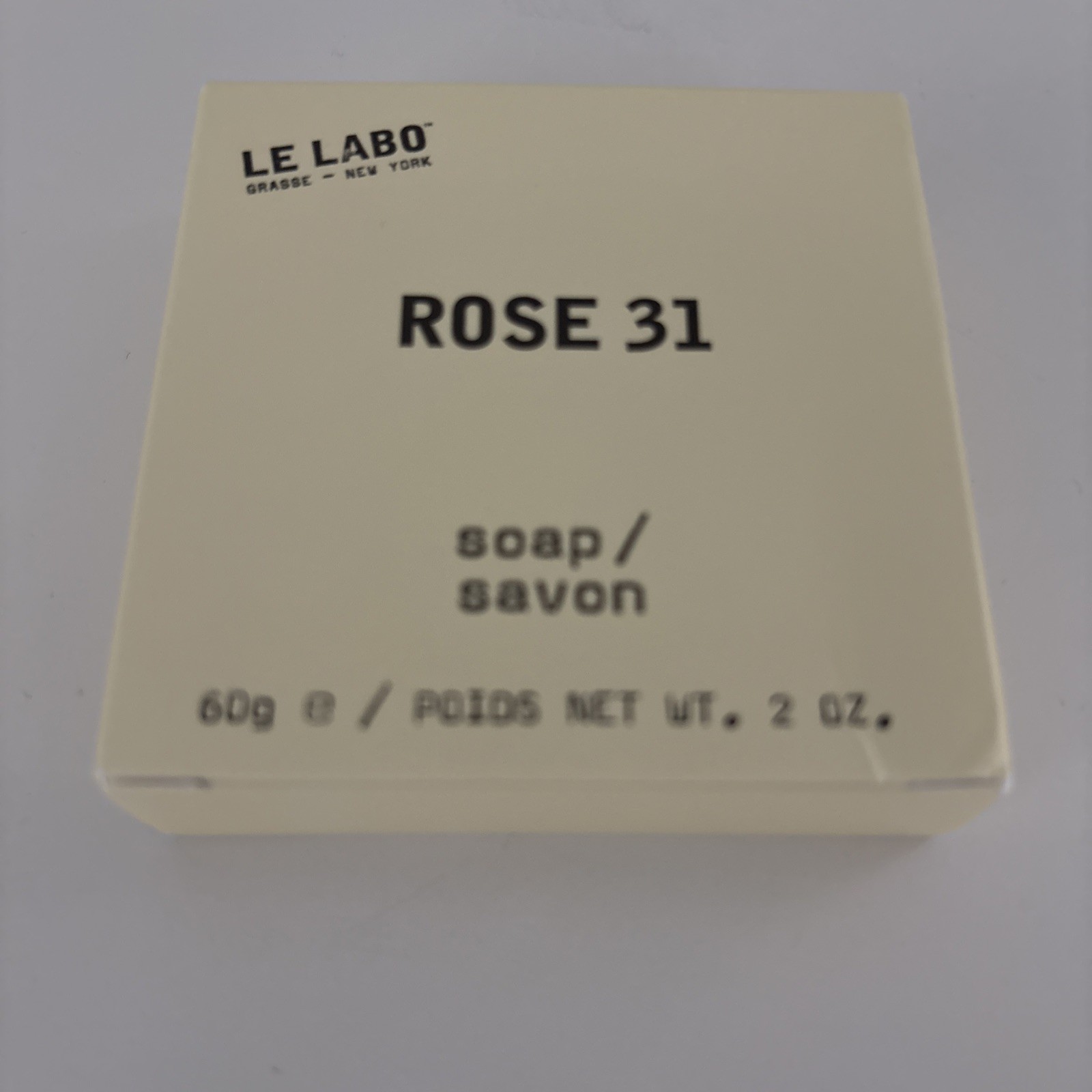 Le Labo Rose 31 Soap Bar 2 oz / 60 g Lot of 2 Bars Individually Boxed New