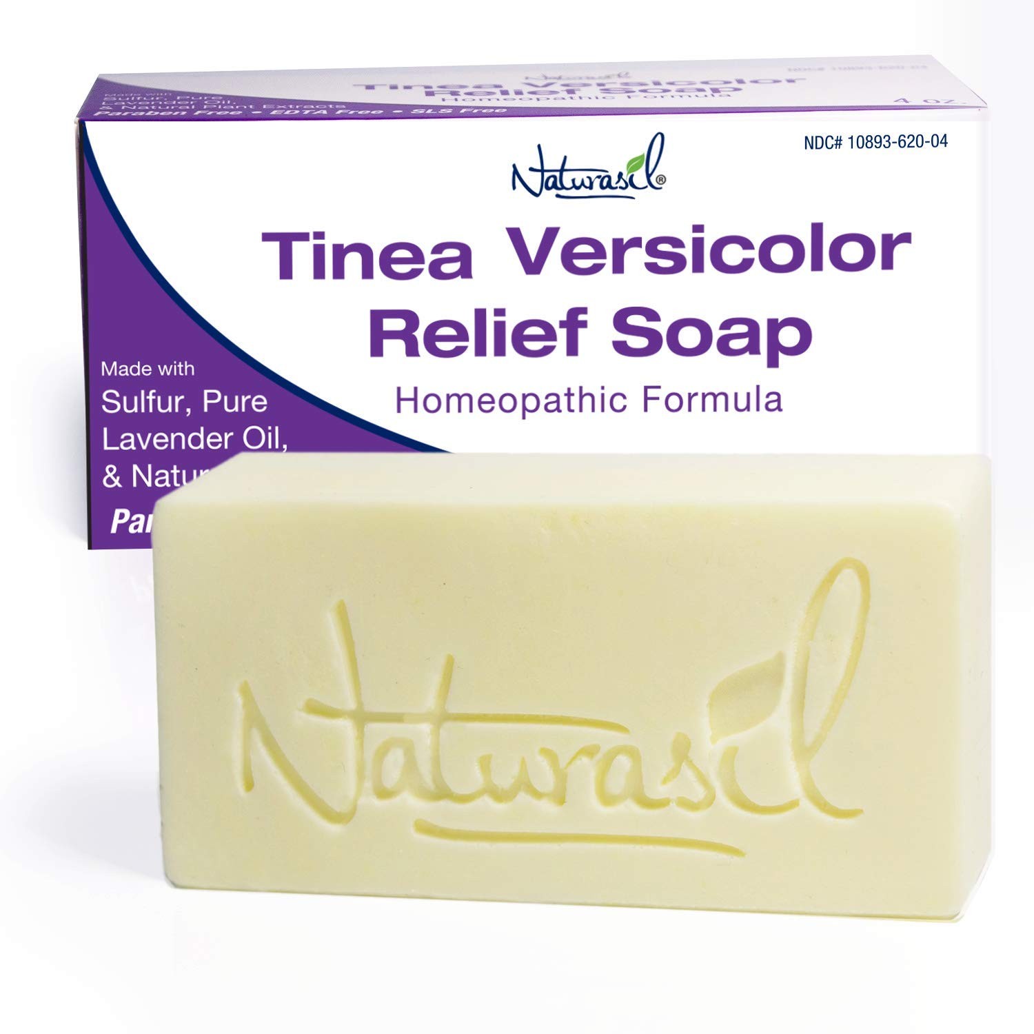 Naturasil Tinea Versicolor Soap Natural Skin Care for Itching Irritation 4oz