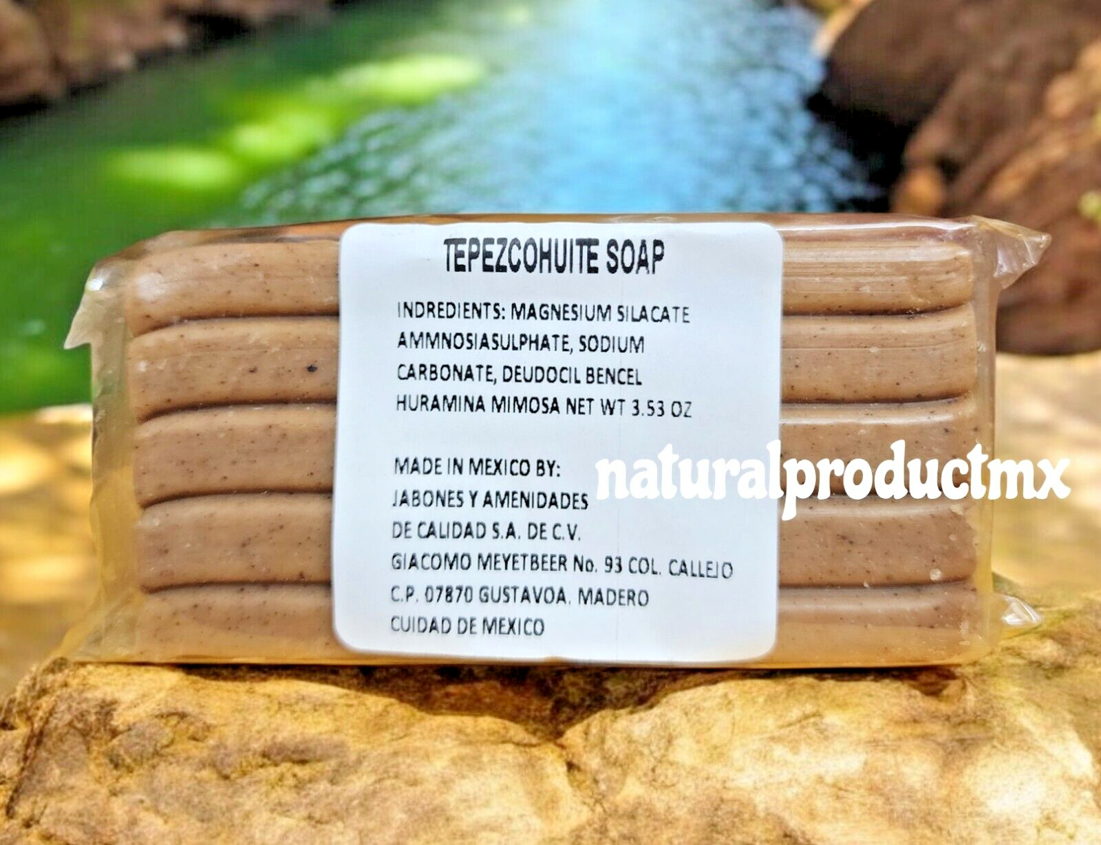 2 Jabones Tepezcohuite ✅ Mimosa Tenuiflora soap 3.53 oz ea. Quemaduras Paño Acne