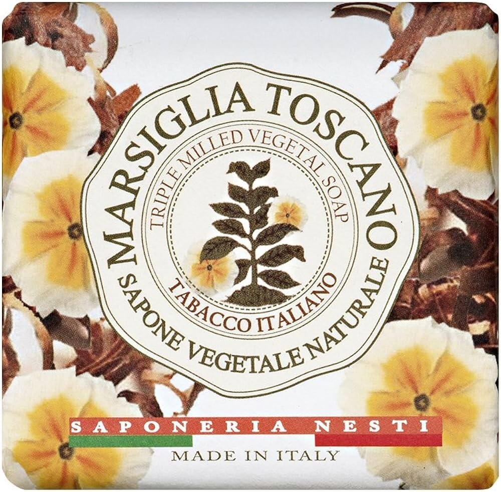 3 PCS MARSEILLE SOAP TUSCAN ITALIAN TOBACCO 200GR MADE IN ITALY